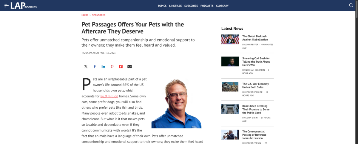 Pet Passages Offers Your Pets with the Aftercare They Deserve